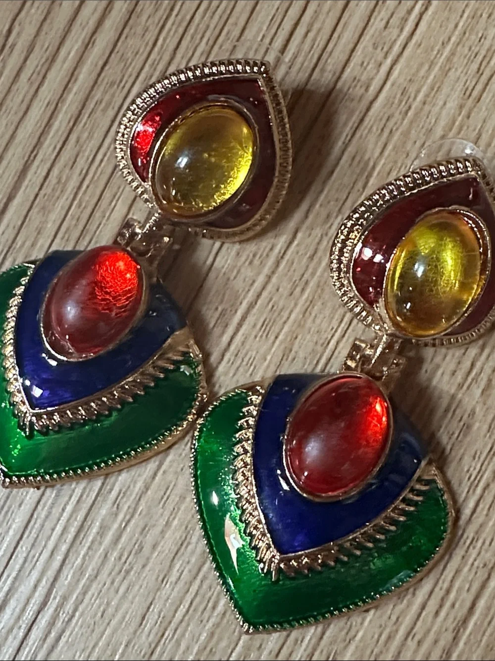 Vintage Style Multicolor Drop Earrings